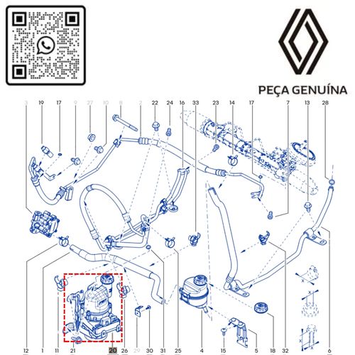 RN 491109 491109155R BOMBA ELETRICA DA DIRECAO HIDRAULICA KAN II 22... 4